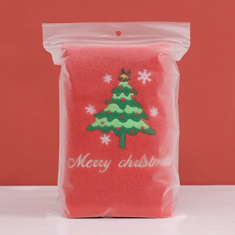 Santa Claus Christmas Hand Towel for Home and Gym