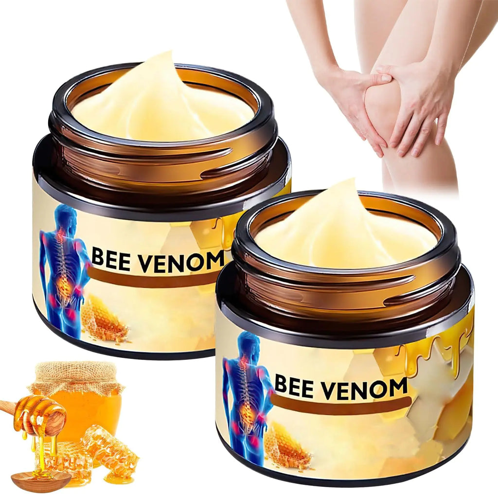 2PCS Bee Venom CreamBee Venom Advanced Joint and Bone Cream Bee Venom Joint Cream Advanced Professional New Bee Venom Professional Cream for Back Neck Hands Knee