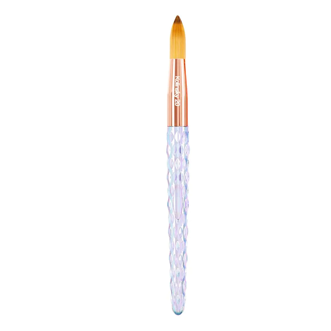 Kiara Sky Crystal Acrylic Kolinsky Nail Brush (Clear #20)