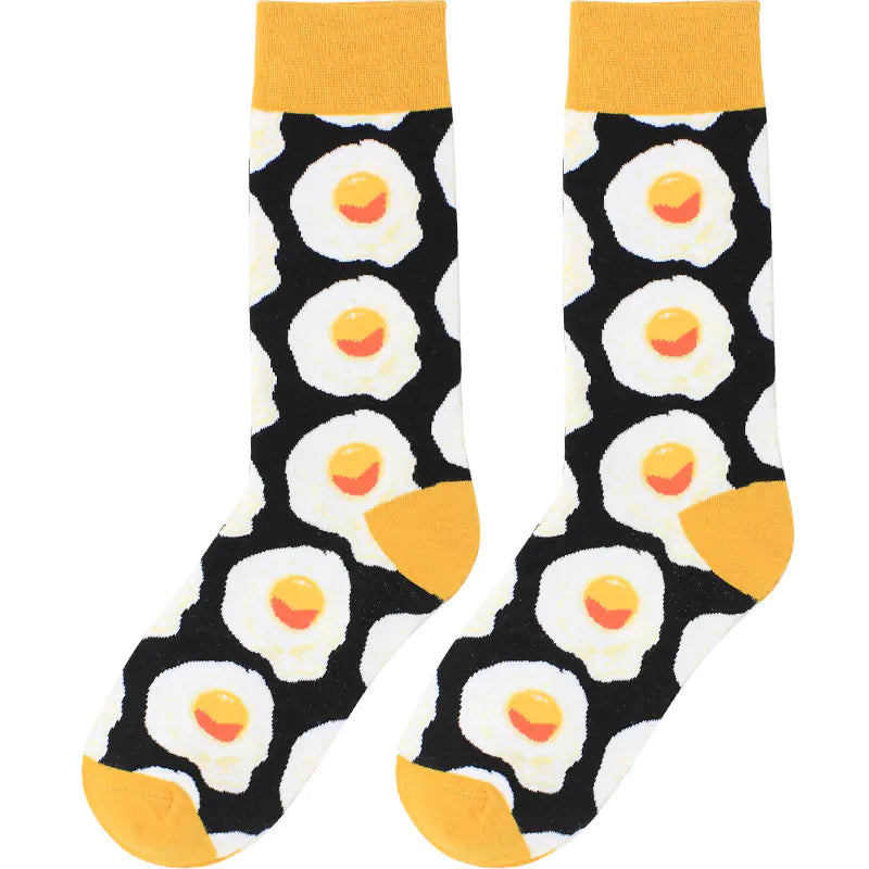 Food Series Socks - Avocado and Egg Design