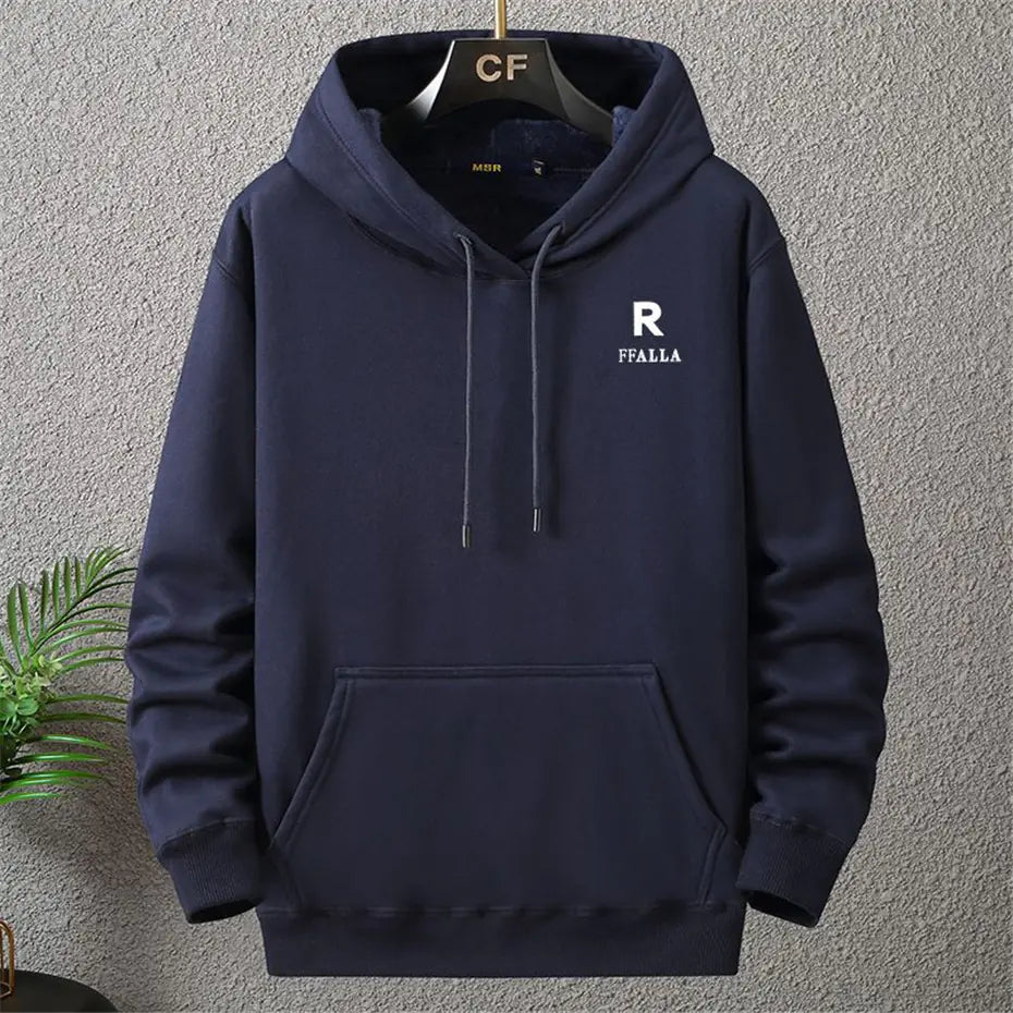 Men's Plus Size Fleece Pullover Hooded Sweatshirt