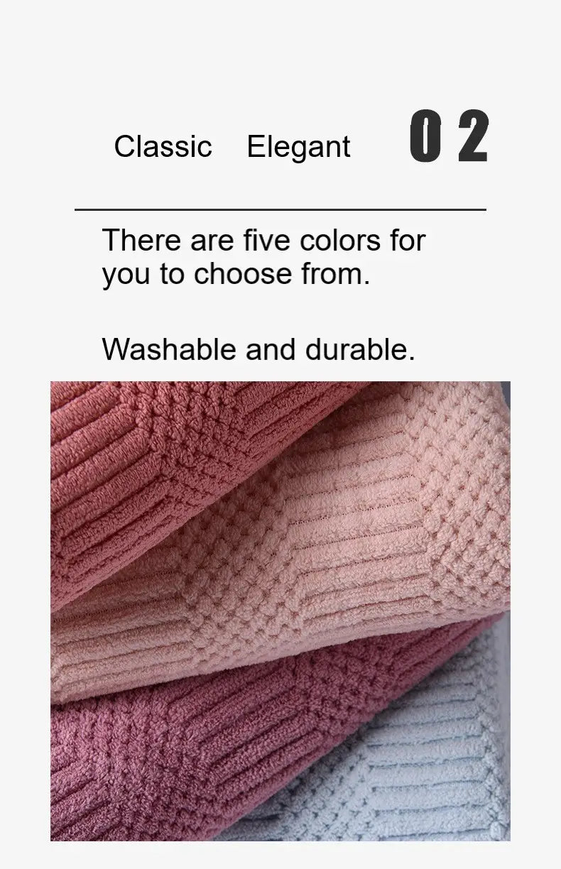 Large Absorbent Quick Dry Bath Towel - Soft & Comfortable