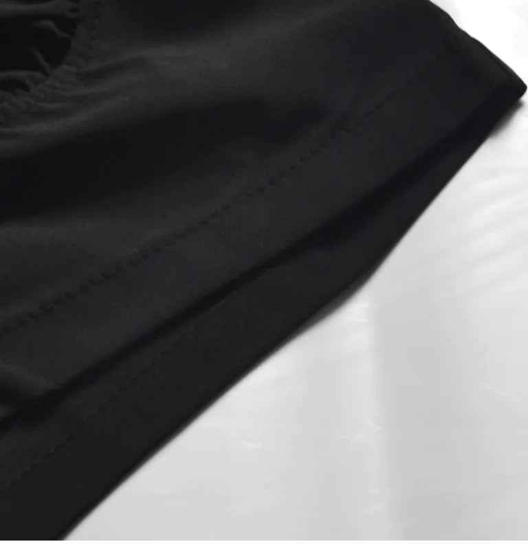Puff Sleeve Square Neck Cropped Top