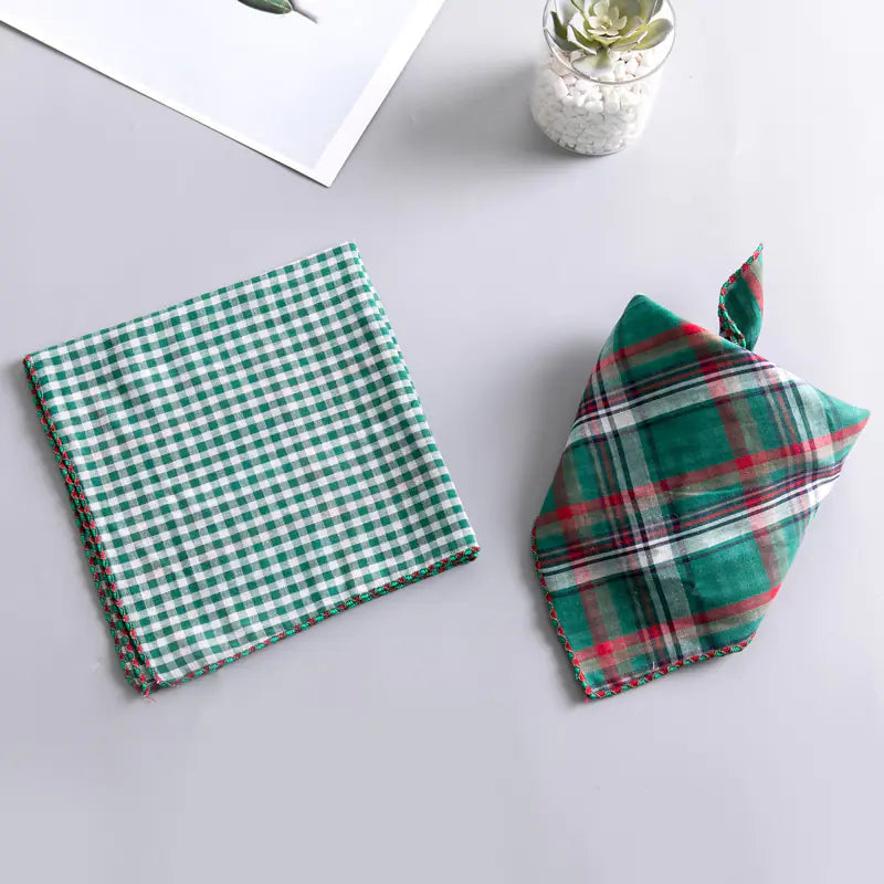 Double-sided Dog Turban Birthday Gift Water Bib