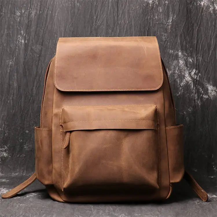 Retro Leather Backpack