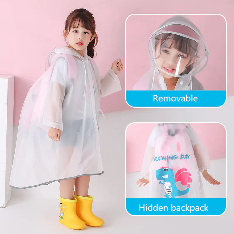 Cute Waterproof Raincoat for Kids - Outdoor Travel Gear