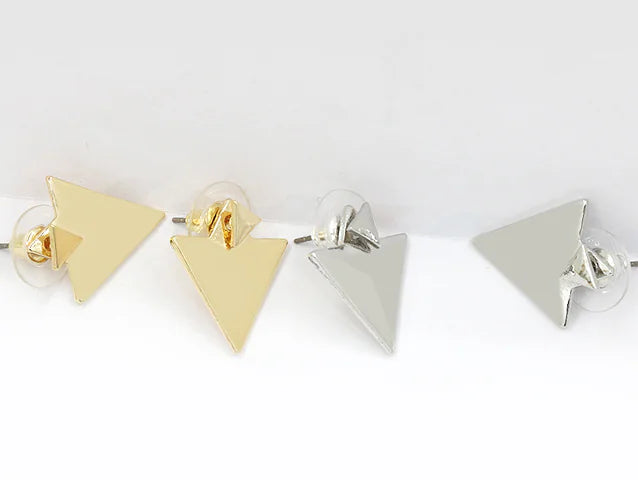 Geometric Triangle Stud Earrings and Accessories