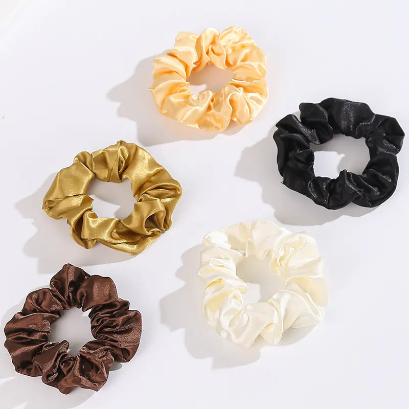 French Style Satin Hair Tie - Vintage Pig Tail Ring