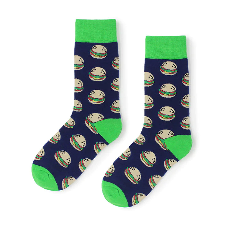 Food Series Socks - Avocado and Egg Design