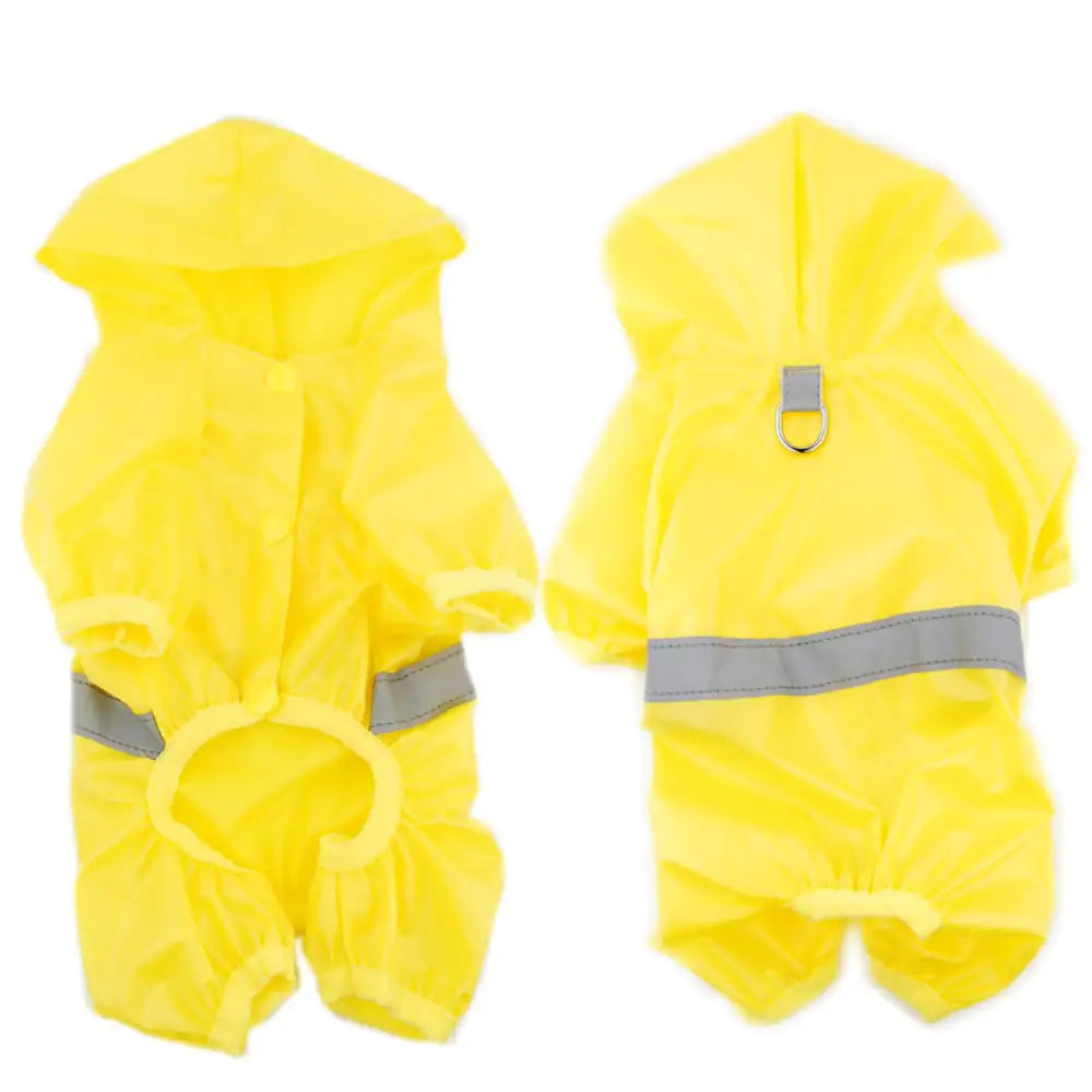 Reflective Waterproof Breathable Pet Raincoat Jumpsuit