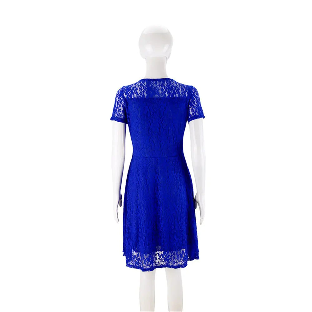 Spring/Summer Plus Size Embroidered Dress