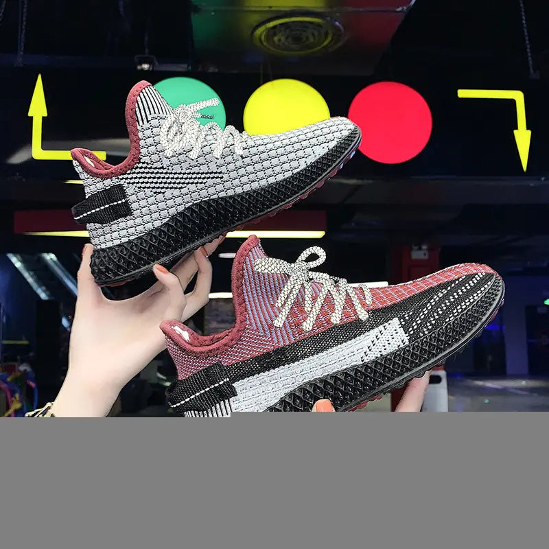utumn/Winter Knit Women's Casual Sports Shoes