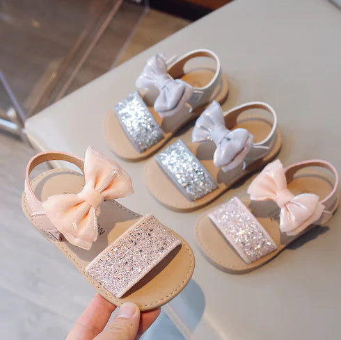 Summer Sequin Baby Sandals - Soft Non-Slip Walker Shoes