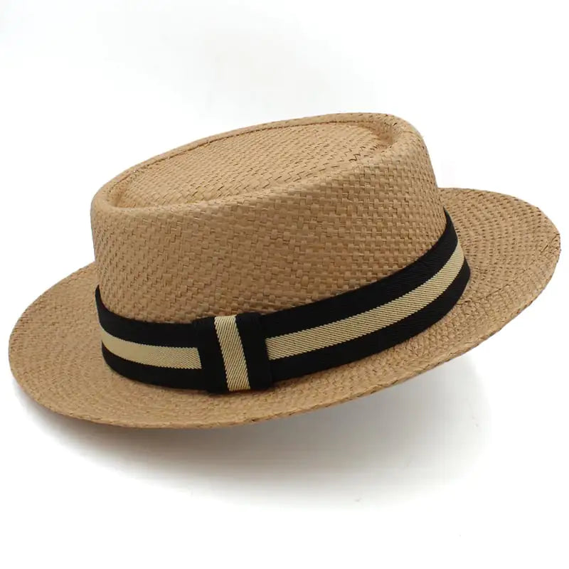 Wide Brim Straw Hat for Beach Sun Protection