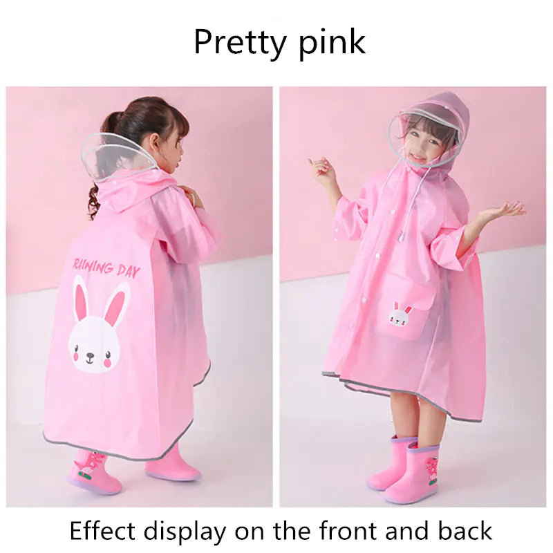 Cute Waterproof Raincoat for Kids - Outdoor Travel Gear