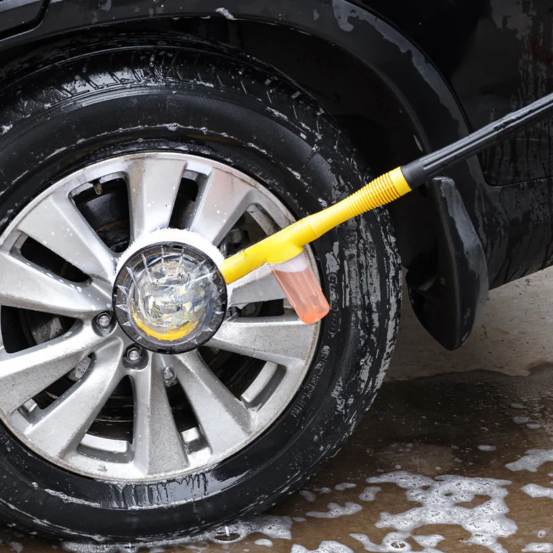 Dual-use Automatic Rotating Car Wash Brush Tool