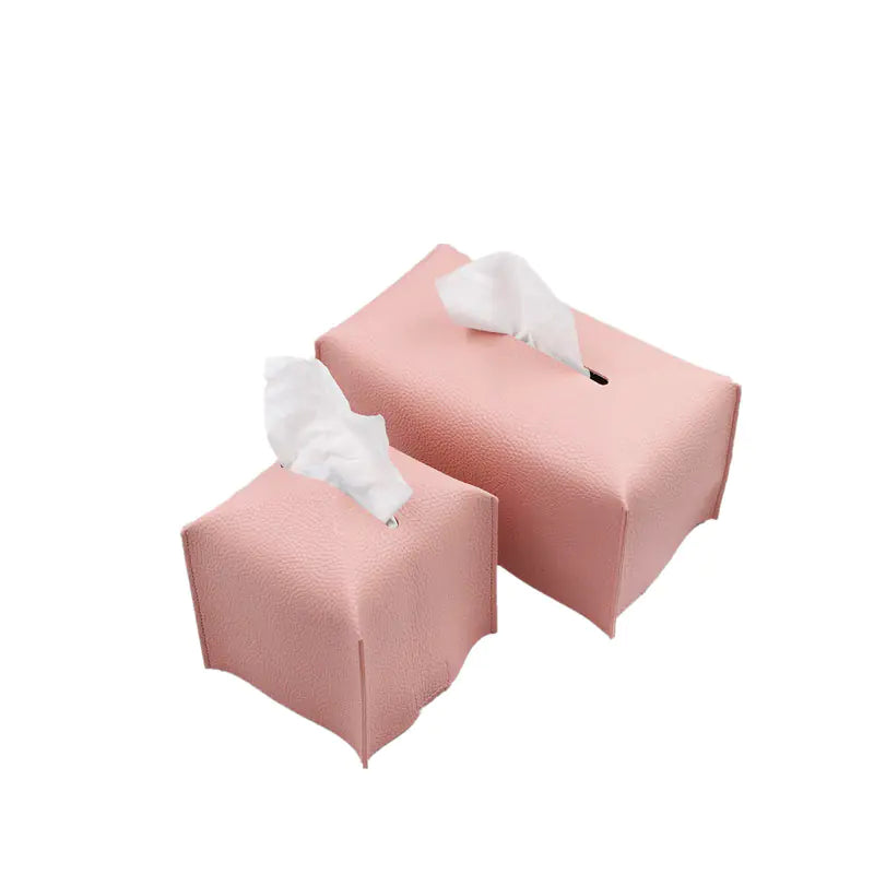 Creative Leather Tissue Box for Home and Car Storage