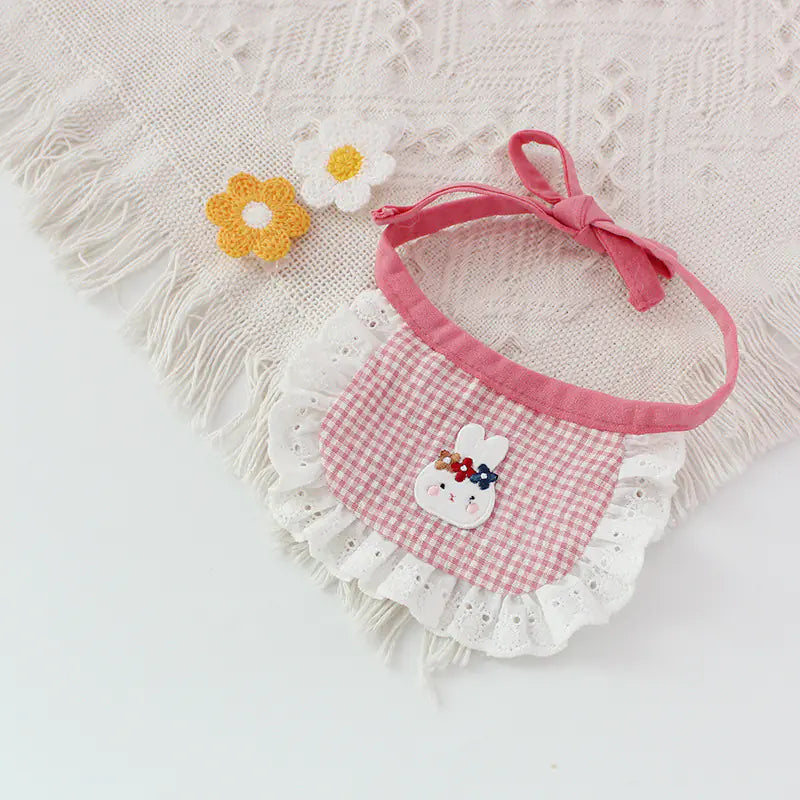 Cute Dog Smiling Bib Towel for Pets