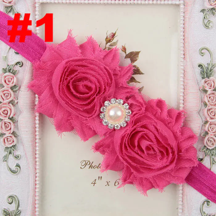 Popular Children's Headband with Pearl and Floral Design
