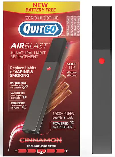 Stop Smoking Smokeless Inhaler with Soft Tip Chewable Mouth Grip for Maximum Relief Oral Fixation Support Clinically Studied Oxygen Inhaler Quit Smoking Aid (Cinnamon Inhaler 1 Pack)