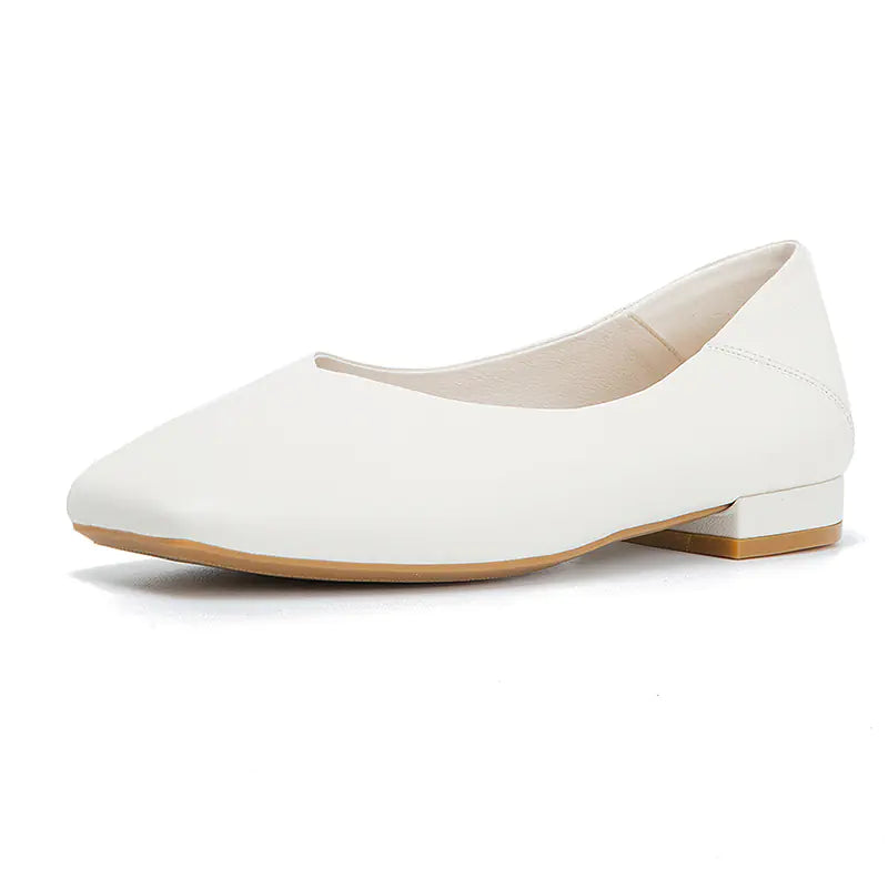 Vintage Korean Style Soft Leather Flat Shoes