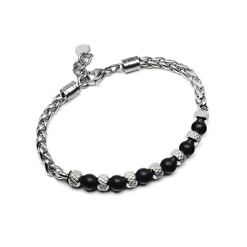 Adjustable 6mm Tiger Eye Stone Bracelet for Men