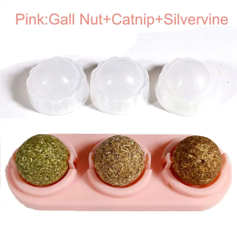 Catnip Ball Toy with Rotating Features for Cats