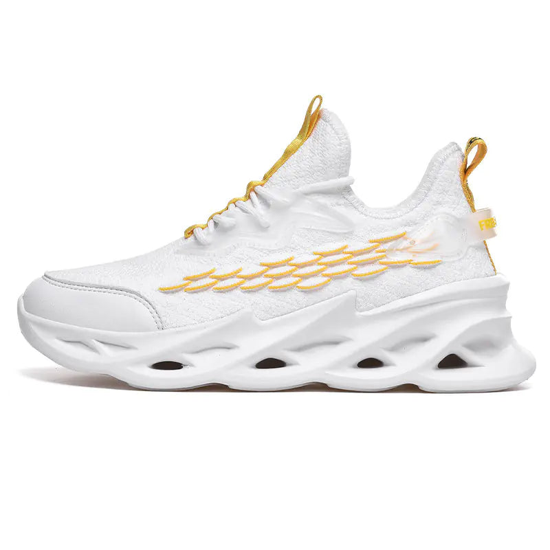 Men's Running Shoes with Flexible Knit Upper (Sizes 39-46)
