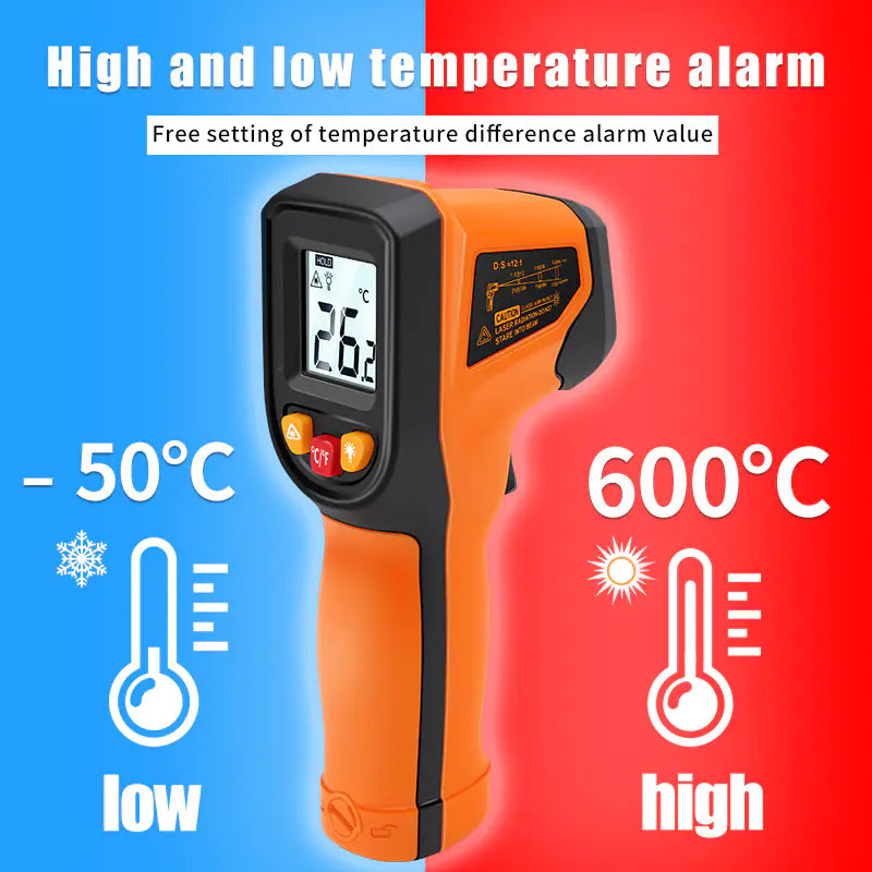 Digital Infrared Thermometer -50~600℃ Pyrometer Gun