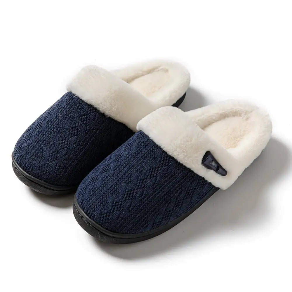 Winter Cotton Baotou Slippers for Home - Soft & Non-Slip