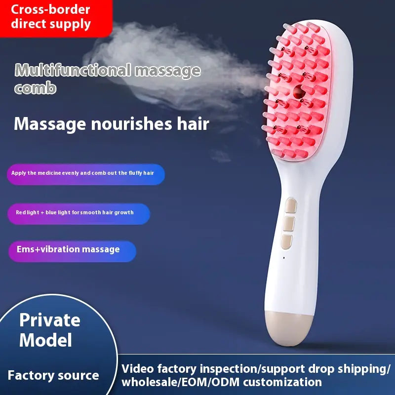 Red & Blue Light Hair Growth Massage Comb