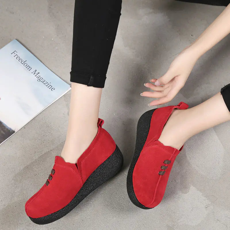New Women's Thick Sole Platform Rocking Shoes