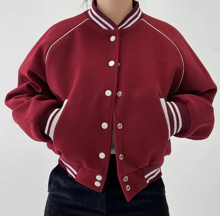 American Retro College Style Baseball Uniform Jacket
