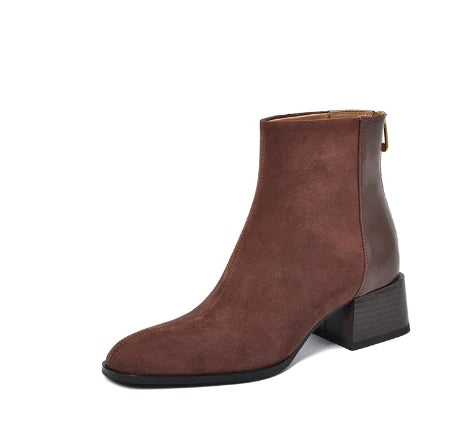 Nevada Women's Short Suede Boot with Zipper (One Pair)