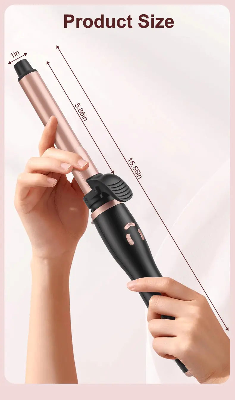 Automatic LCD Curling Iron 25mm Temperature Control