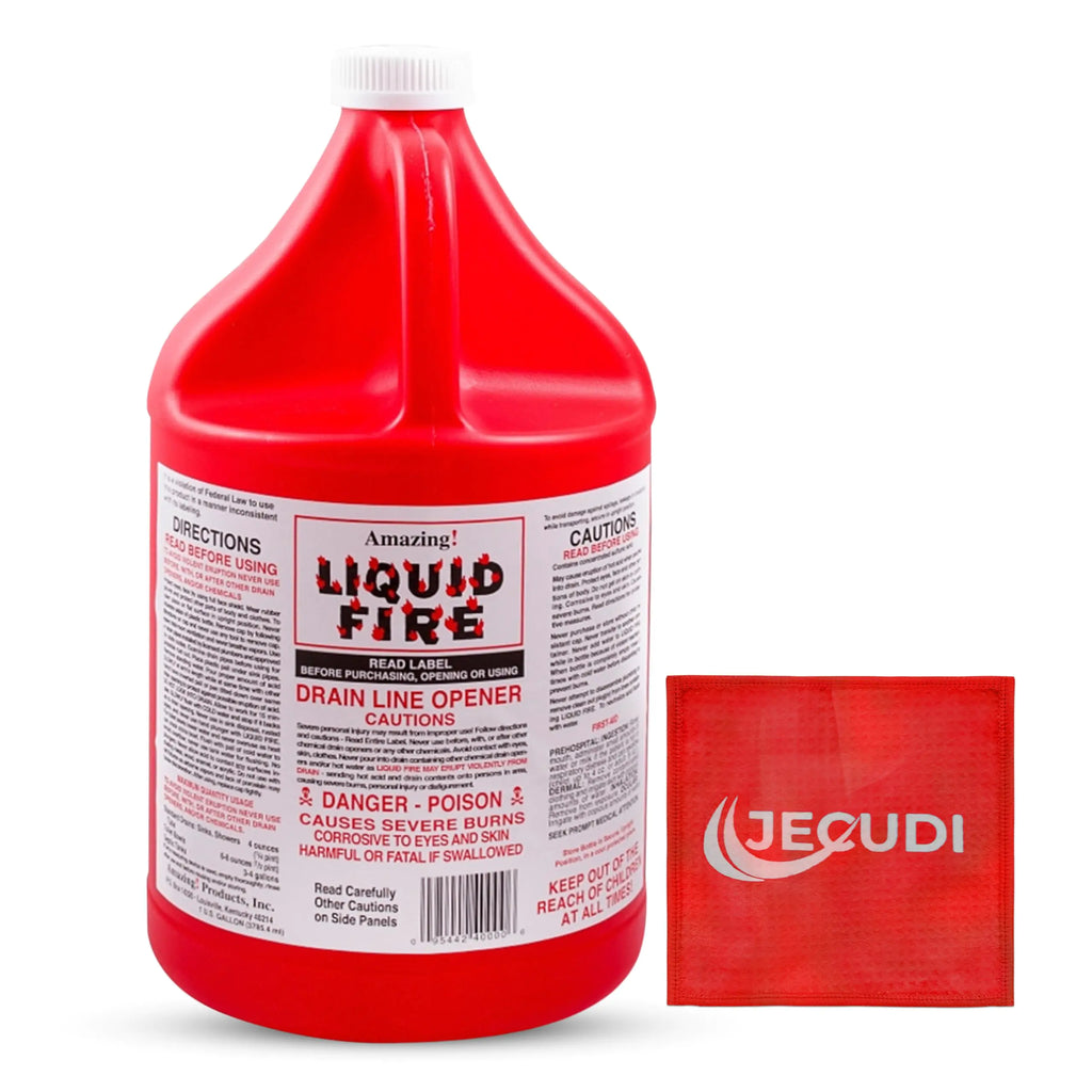 Drain Line Opener Professional-Grade Instant Drain Cleaner for Tough Clogs Grease Hair Soap Scum and More – Fast-Acting Drain Cleaning Solution – Septic Safe Drain Cleaner (single 128 Fl Oz)