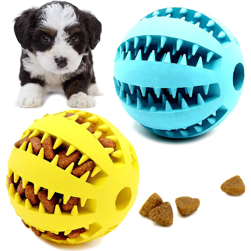 Rubber Dog Ball Toy for Puppies and Large Dogs
