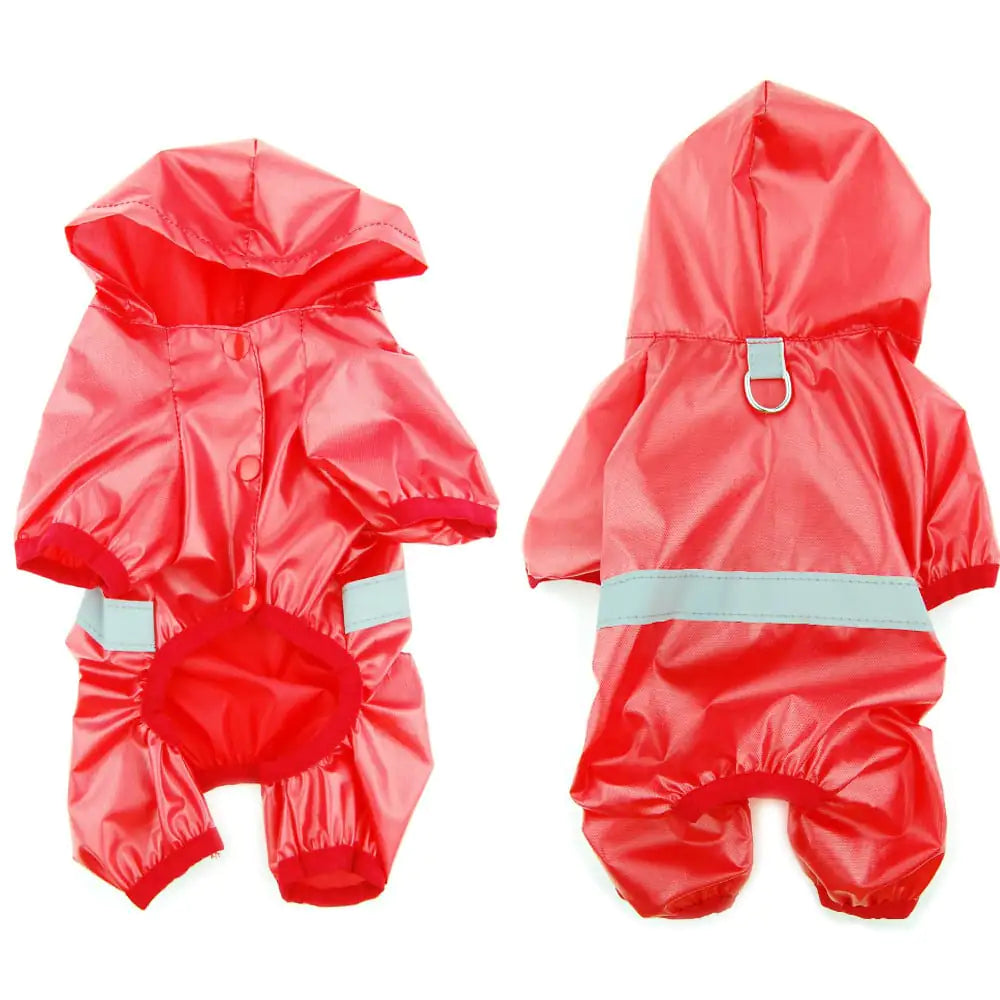 Reflective Waterproof Breathable Pet Raincoat Jumpsuit