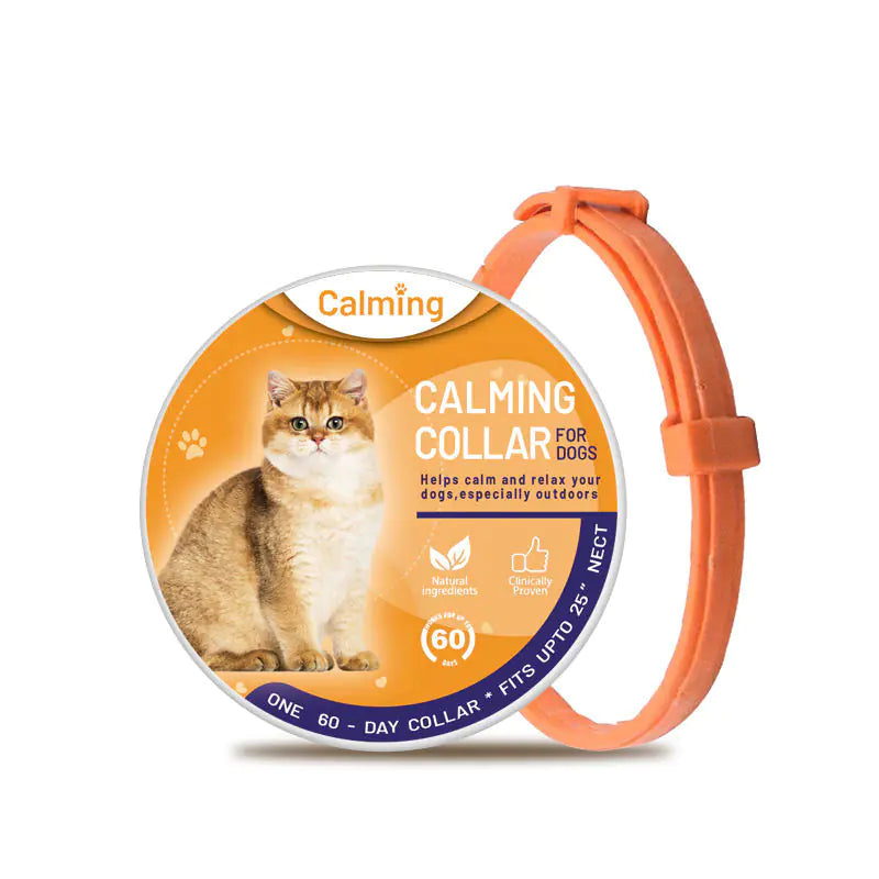 Adjustable Pet Soothing Collar for Cats and Dogs