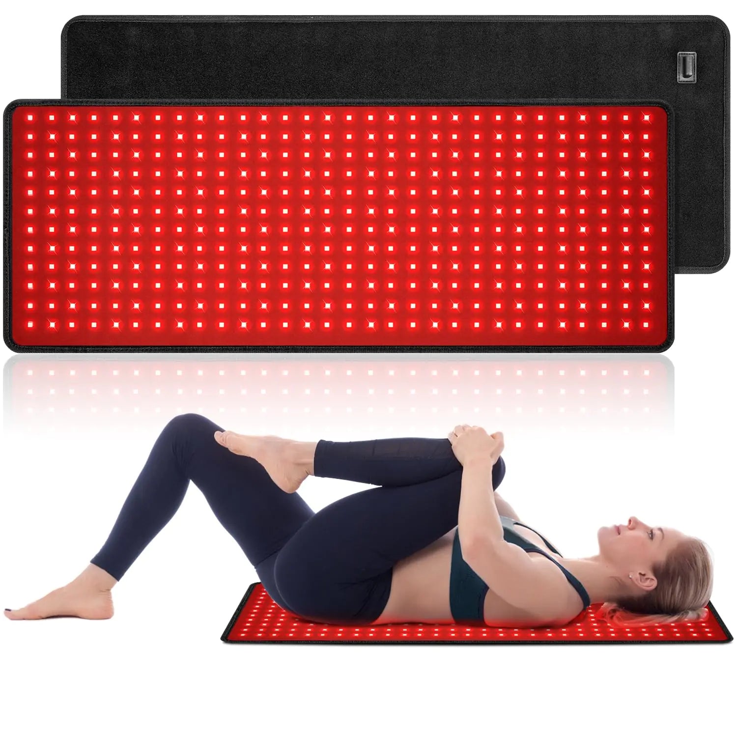 Red Light Therapy for Body 31.5" x 11.8" Extral Large Infrared Light Therapy Belt Wrap with Timer for Back Shoulder Waist Knee Pain Relief 660nm&850nm Home Therapy Heating Pad Improve Inflammation