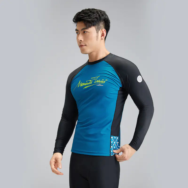 Men's Summer Nylon Swimwear Set with UPF50+ Protection