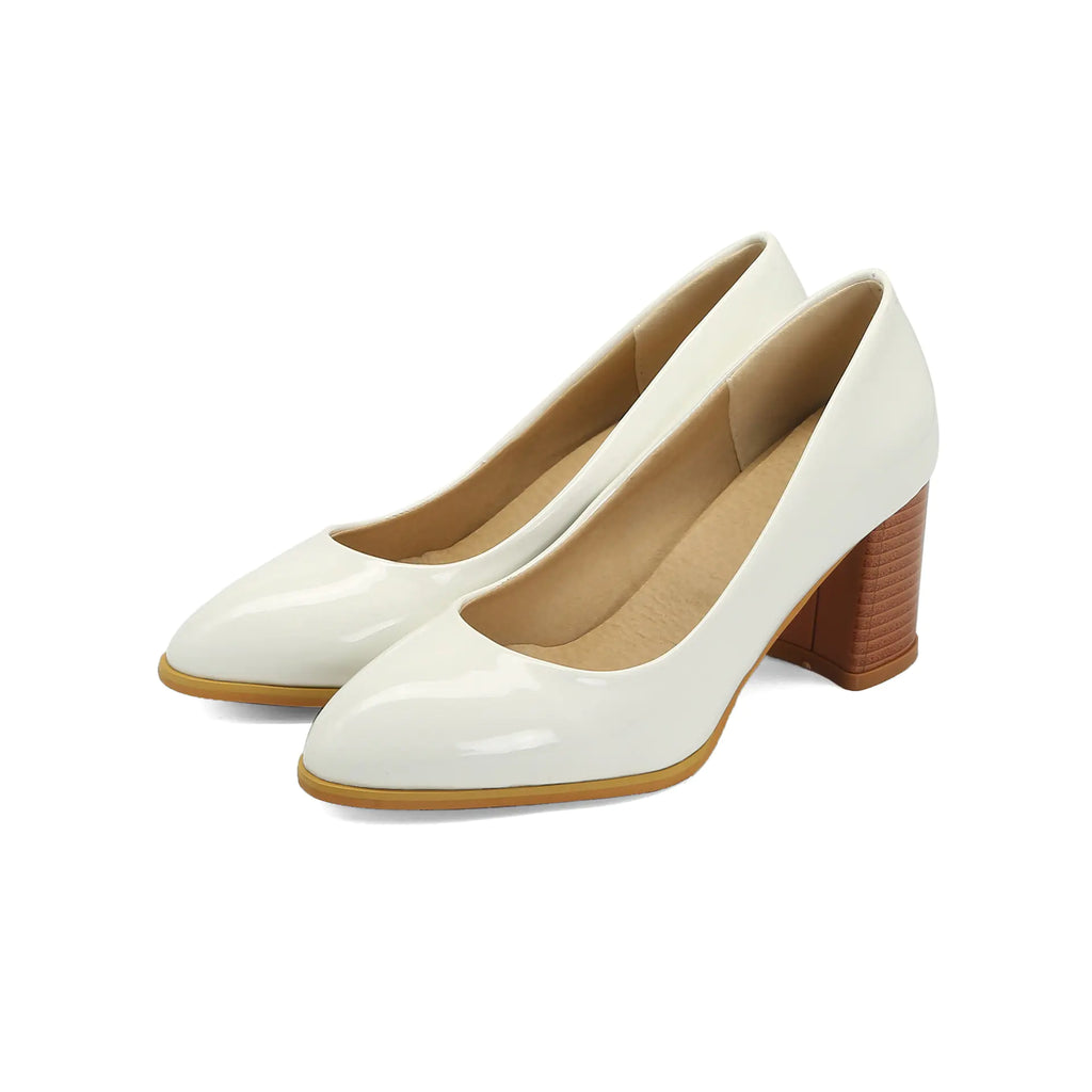 Spring  New Women's Heeled Pointed Shoes (Size 40-48)