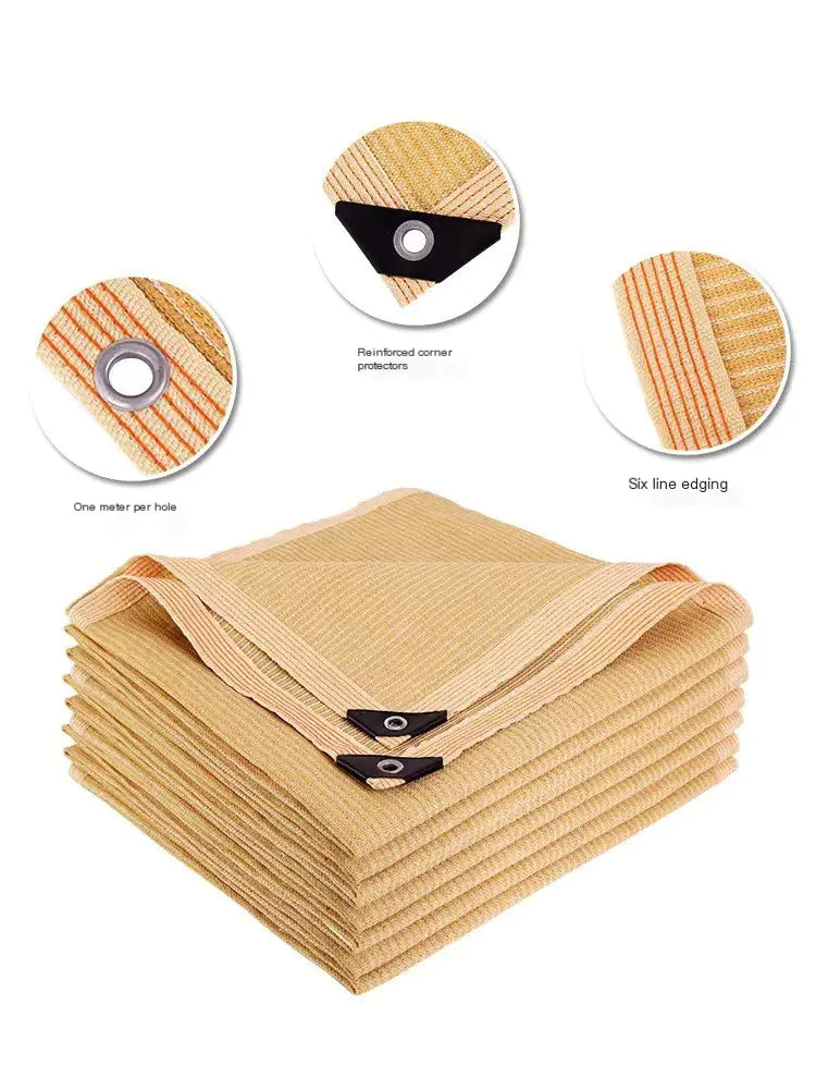 Beige Shade Net 185g Heavy-Duty Outdoor Canopy