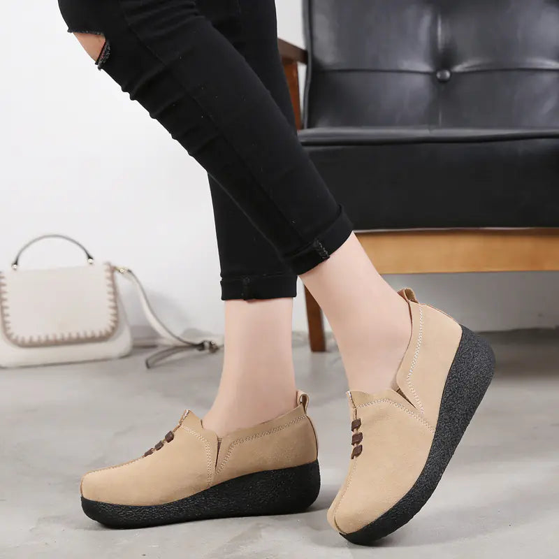 New Women's Thick Sole Platform Rocking Shoes