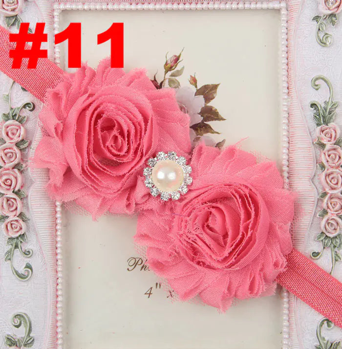 Popular Children's Headband with Pearl and Floral Design