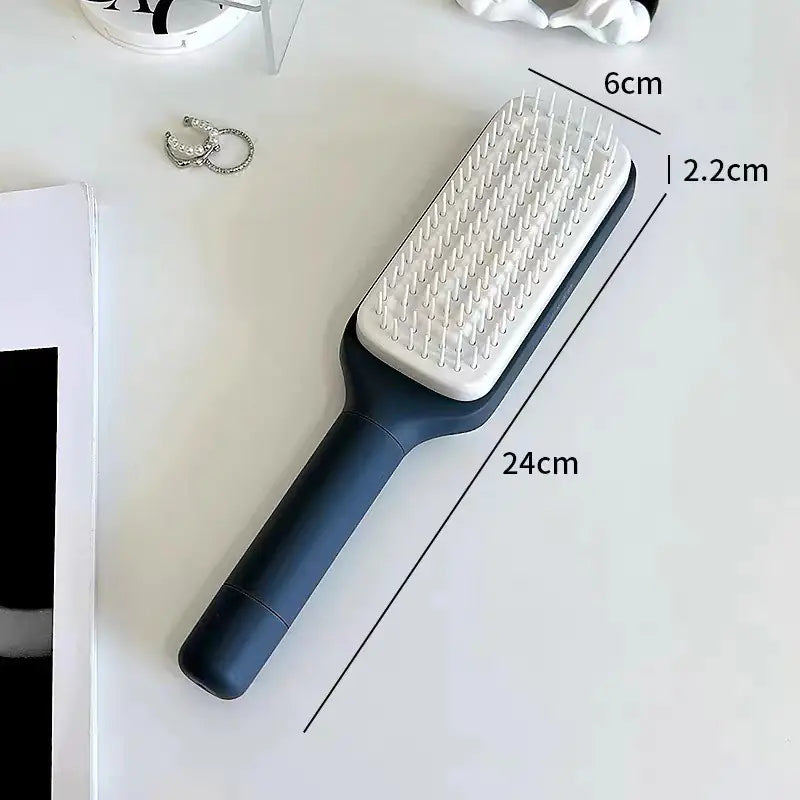 4 In 1 Self-Cleaning Hair Brush