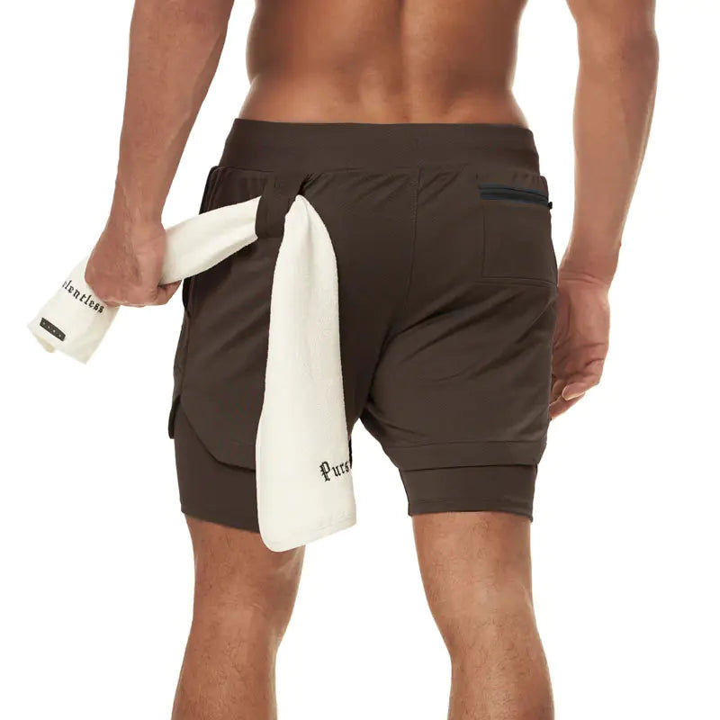 Men's Outdoor Training Shorts with Pockets (Loose Fit)