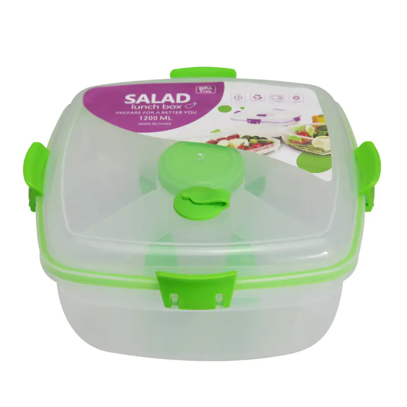 Double-Layer Transparent Fresh-Keeping Lunch Box