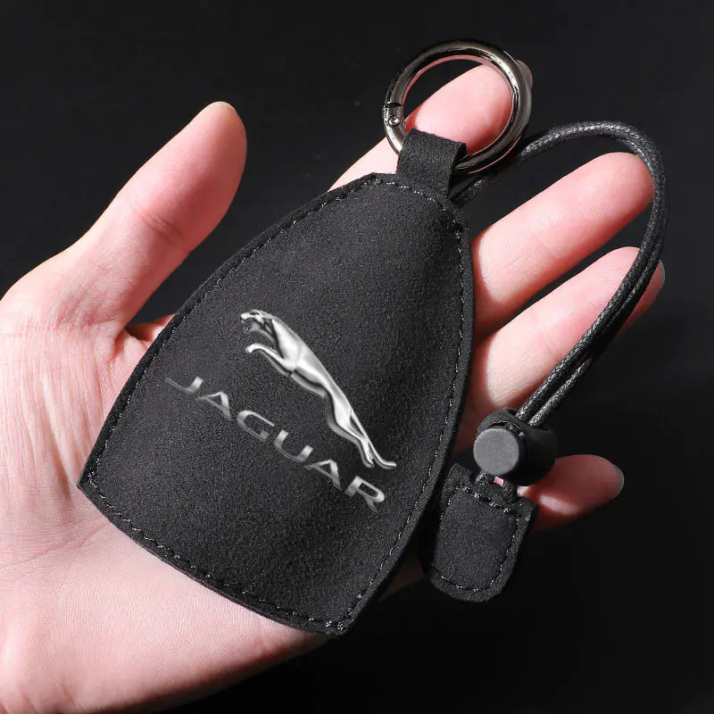 Factory Direct Faux Suede Car Key Case with Custom Logo
