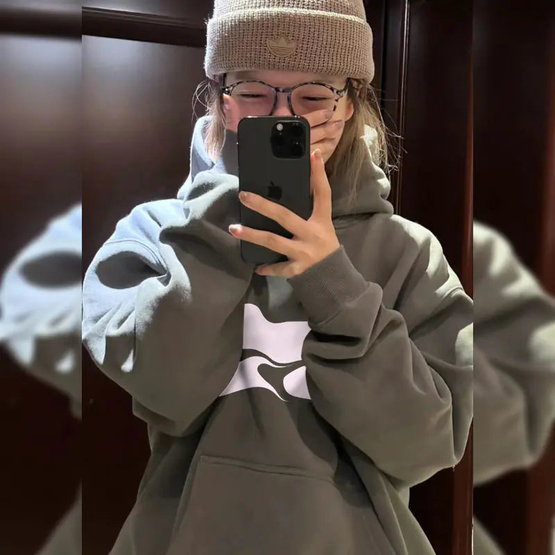 Thick Velvet Hoodie for Women